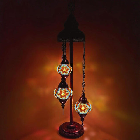 3 Ball Moroccan Turkish Style Floor Lamp G8