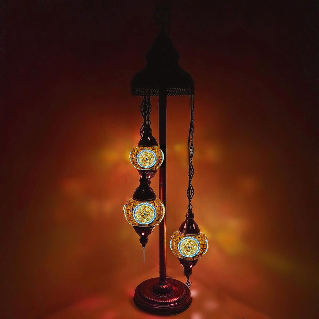 3 Ball Moroccan Turkish Style Floor Lamp G7