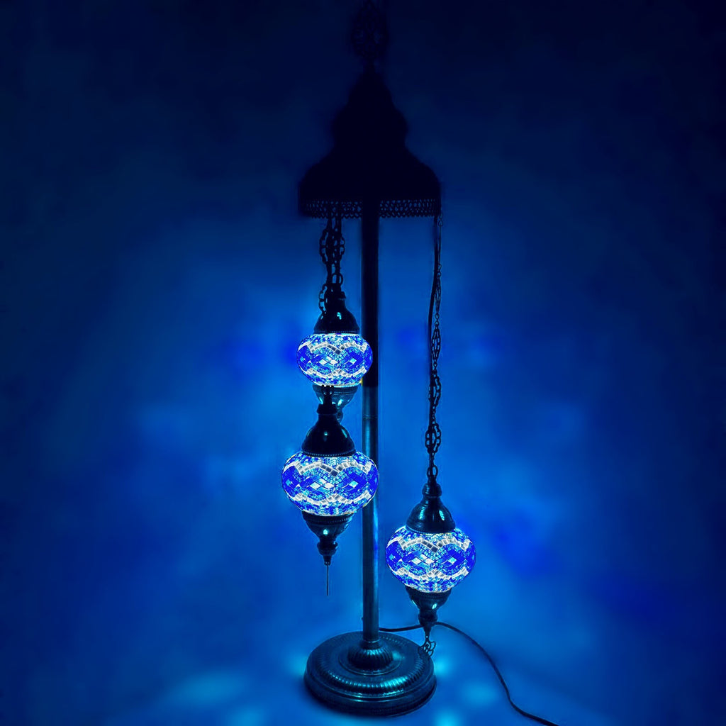 3 Ball Moroccan Turkish Style Floor Lamp B5
