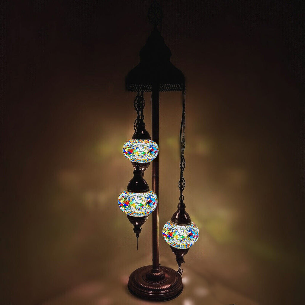 3 Ball Moroccan Turkish Style Floor Lamp MC13