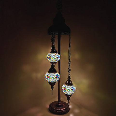 3 Ball Moroccan Turkish Style Floor Lamp MC13