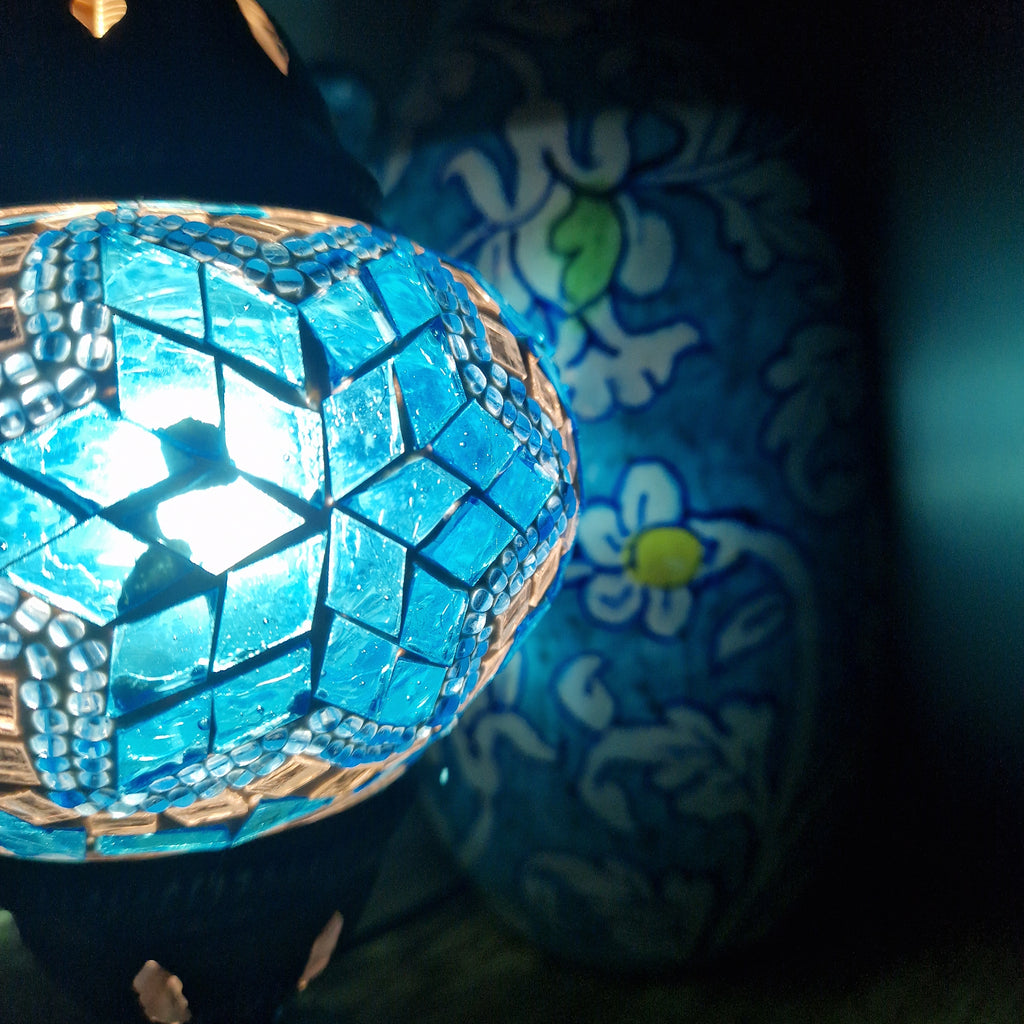 Turkish Moroccan Lamp Light Authentic Tiffany Style Glass Desk Table CE Tested