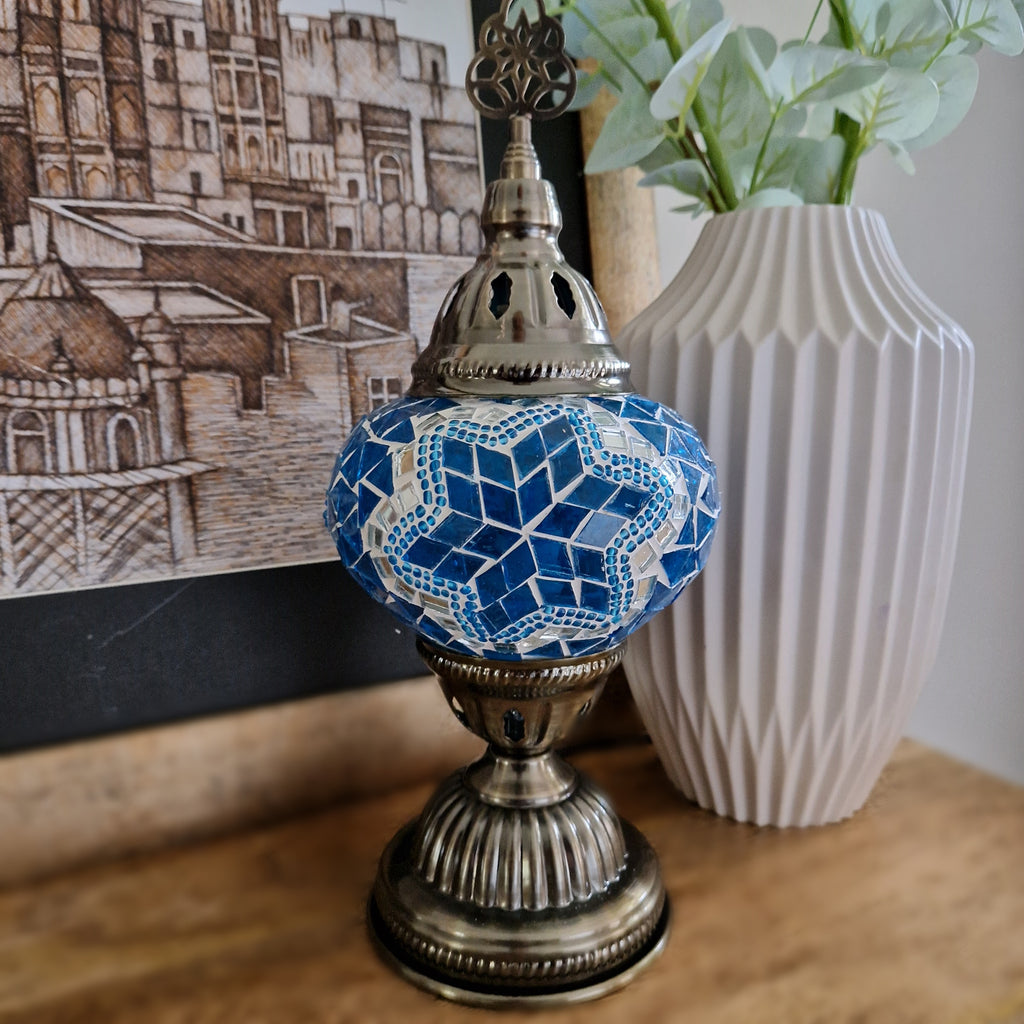 Turkish Moroccan Lamp Light Authentic Tiffany Style Glass Desk Table CE Tested