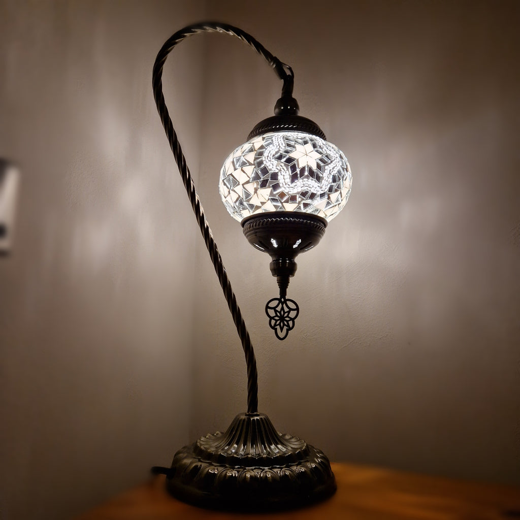 Türkisches Mosaik marokkanische Lampe Licht Tiffany Stil Glas Schreibtisch Tisch CE-geprüft