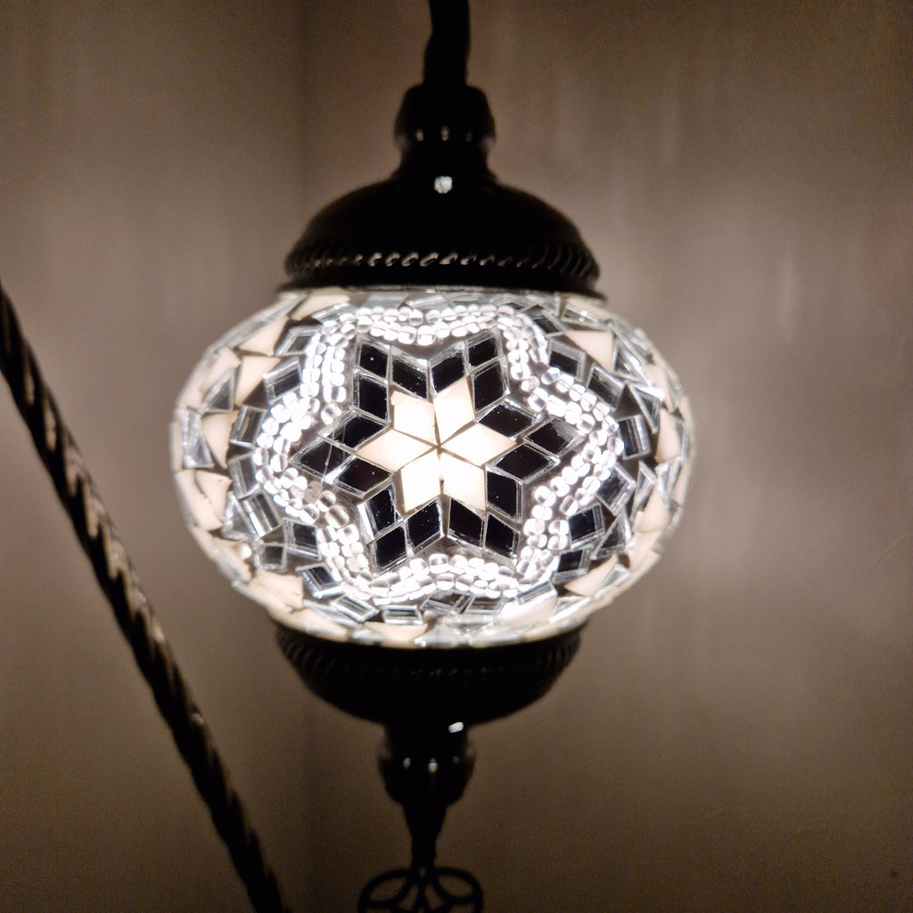 Türkisches Mosaik marokkanische Lampe Licht Tiffany Stil Glas Schreibtisch Tisch CE-geprüft