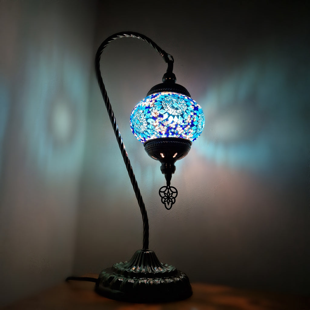 Türkisches Mosaik marokkanische Lampe Licht Tiffany Stil Glas Schreibtisch Tisch CE-geprüft