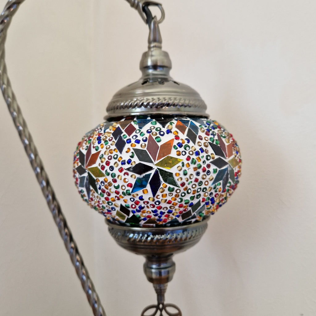 Türkisches Mosaik marokkanische Lampe Licht Tiffany Stil Glas Schreibtisch Tisch CE-geprüft