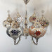 6 Ball Moroccan Turkish Style Silver Chandelier Large Glass MX - 3