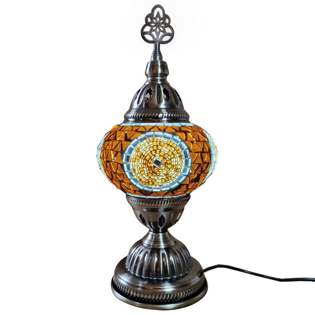Turkish Moroccan Lamp Light Authentic Tiffany Style Glass Desk Table CE Tested