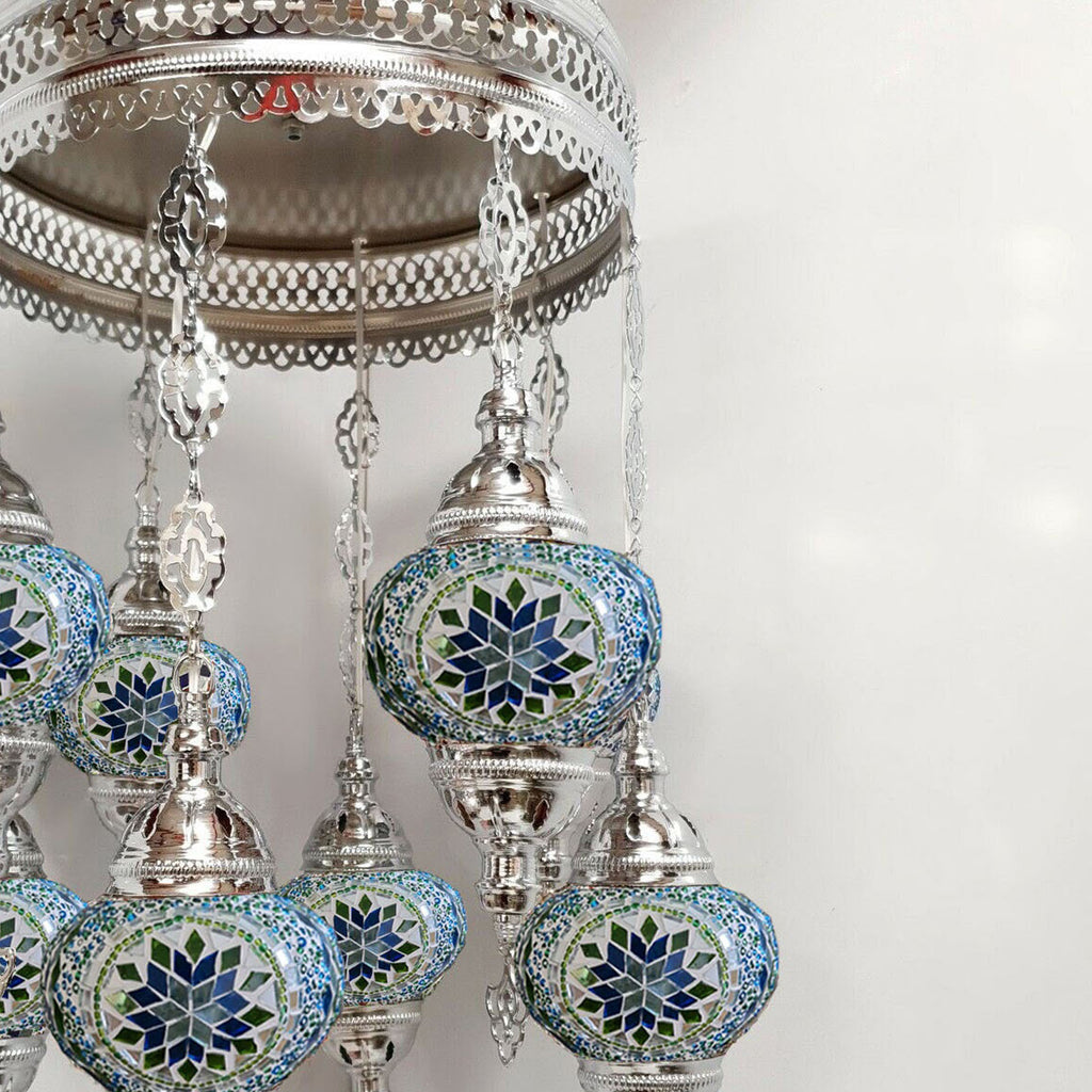 8 Ball Turkish Moroccan Style Chandelier - T1