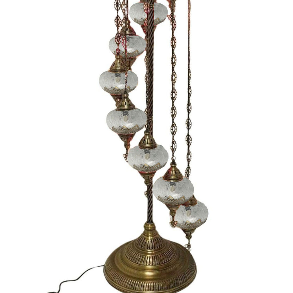 9 Ball Moroccan Turkish Style Floor Lamp Large Glass