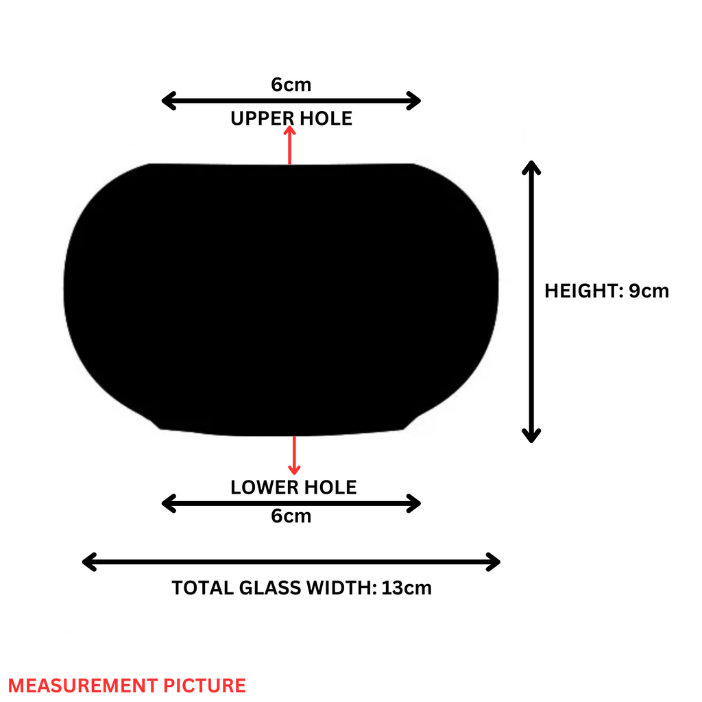 Moroccan Turkish Replacement Medium Glass 13cm - NEW GLASS