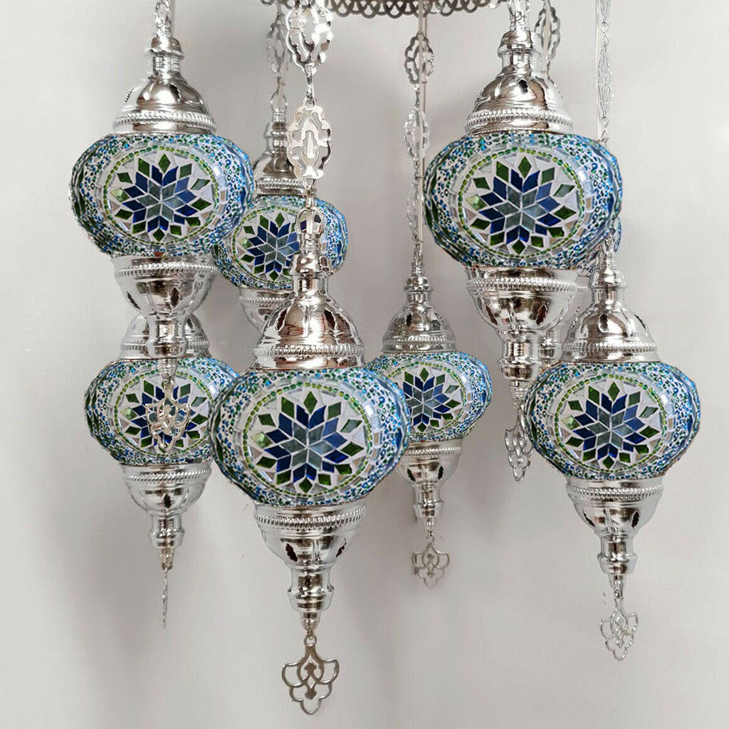 8 Ball Turkish Moroccan Style Chandelier - T1