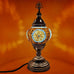 Moroccan Turkish Silver Mosaic Table Lamp