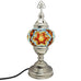 Moroccan Turkish Silver Mosaic Table Lamp