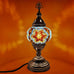 Moroccan Turkish Silver Mosaic Table Lamp