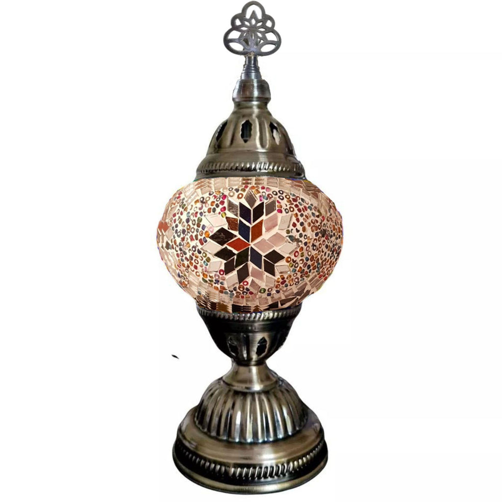 Turkish Moroccan Lamp Light Authentic Tiffany Style Glass Desk Table CE Tested