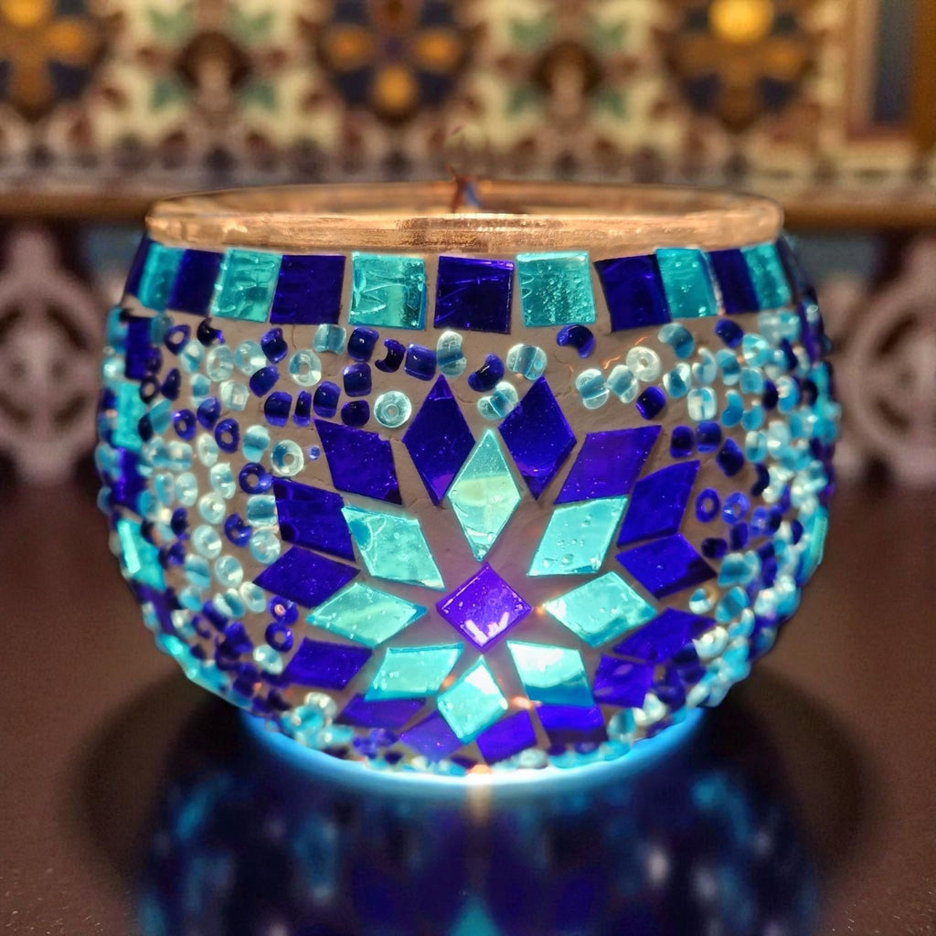 Portavelas votivos hechos a mano NARANJA