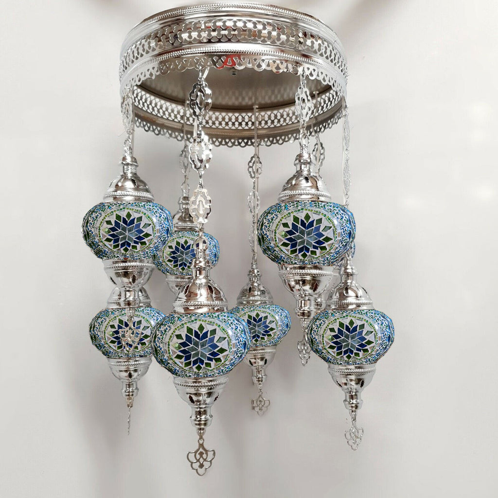 8 Ball Turkish Moroccan Style Chandelier - T1