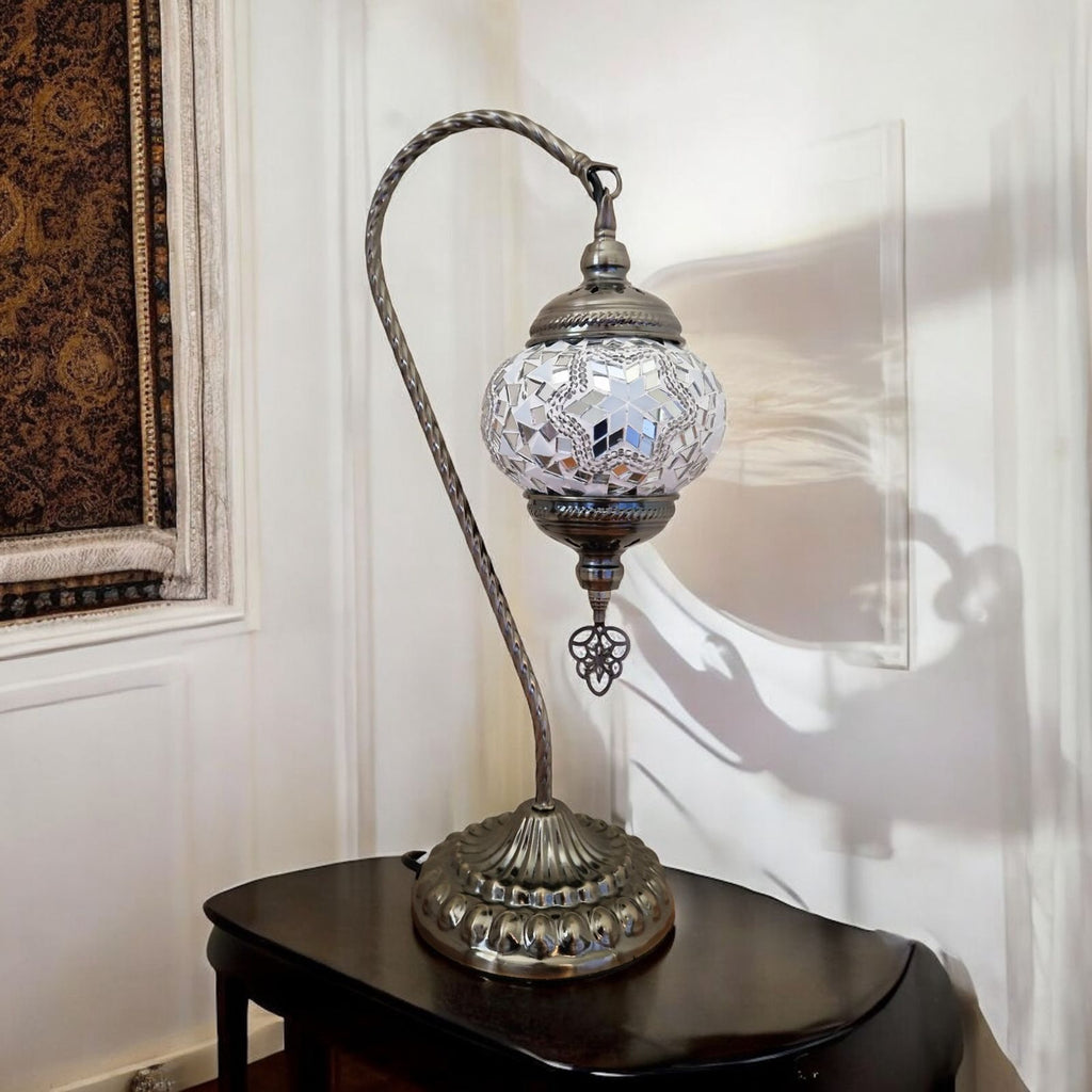 Türkisches Mosaik marokkanische Lampe Licht Tiffany Stil Glas Schreibtisch Tisch CE-geprüft