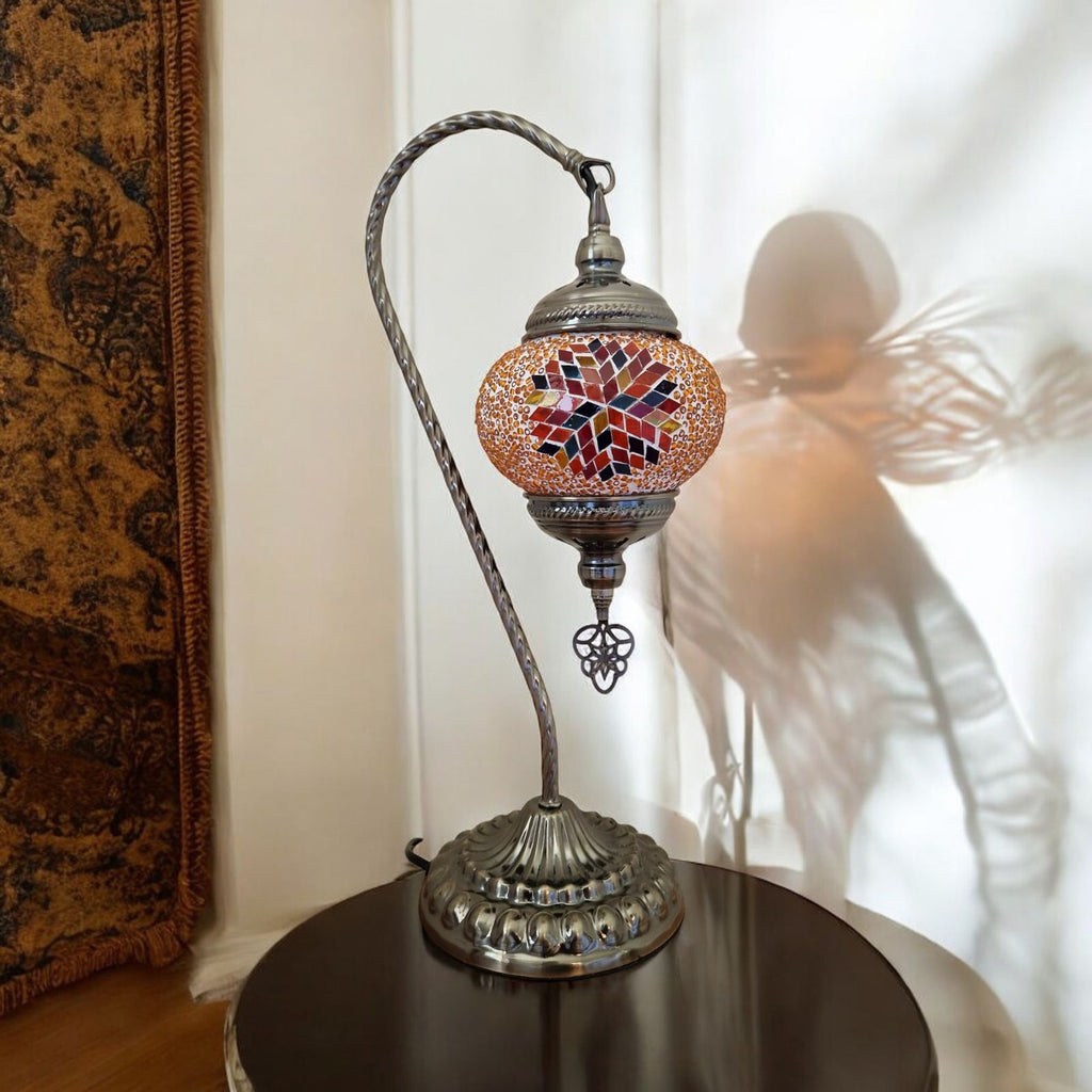 Türkisches Mosaik marokkanische Lampe Licht Tiffany Stil Glas Schreibtisch Tisch CE-geprüft