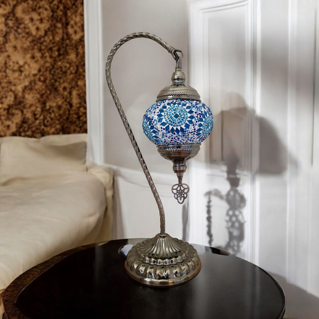 Türkisches Mosaik marokkanische Lampe Licht Tiffany Stil Glas Schreibtisch Tisch CE-geprüft