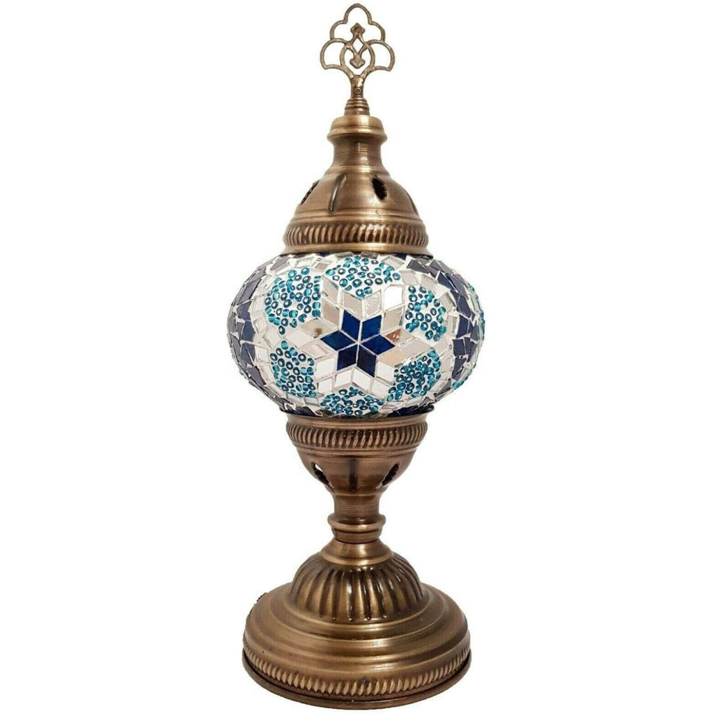 Türkische Glasmosaik-Tischlampen Großes Glas MC10