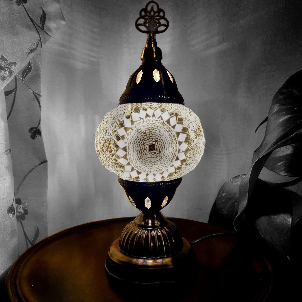 Turkish Moroccan Lamp Light Authentic Tiffany Style Glass Desk Table CE Tested
