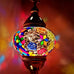 Moroccan Turkish Silver Mosaic Table Lamp