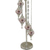 7 Ball Moroccan Turkish Style Silver Floor Lamp S-OR1