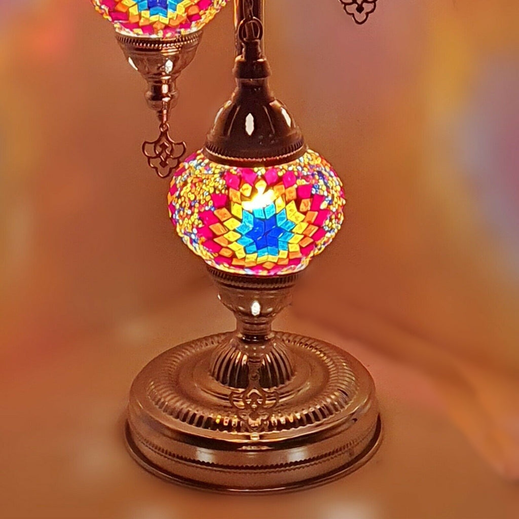 3 Ball Moroccan Turkish Style Silver Floor Lamp S-MC7