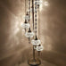 7 Ball Moroccan Turkish Style Silver Floor Lamp Large Glass SLW1