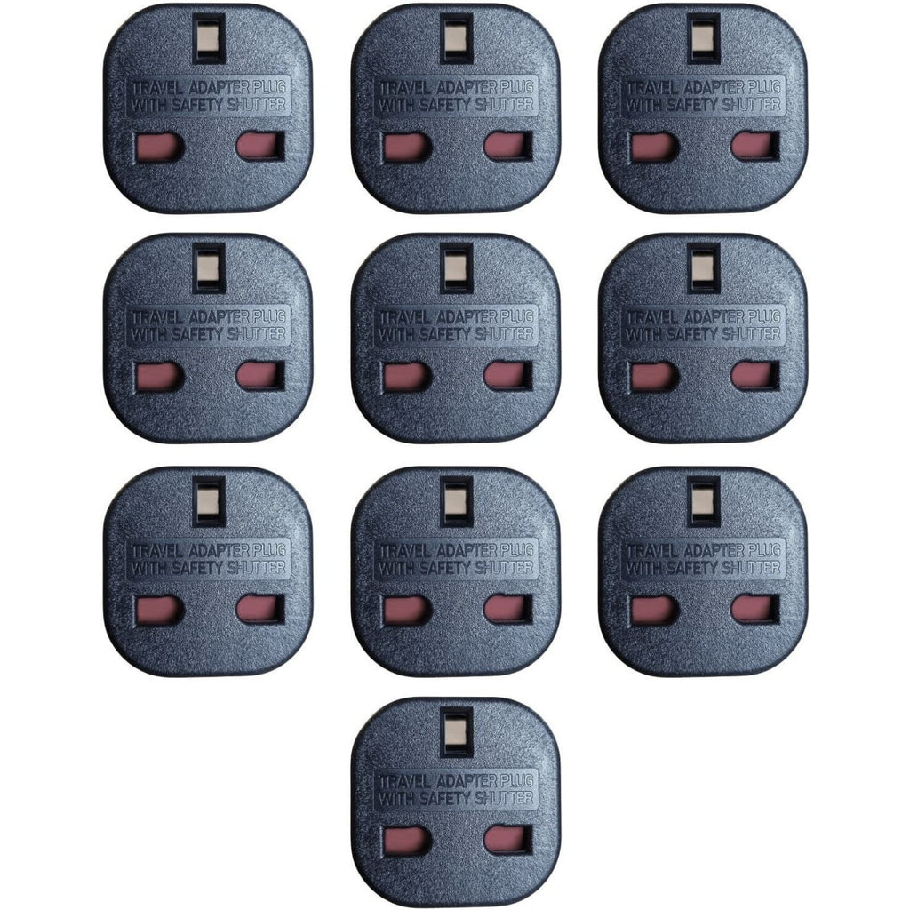 Travel Adapter UK to EU for France Germany Poland Portugal Spain - Black