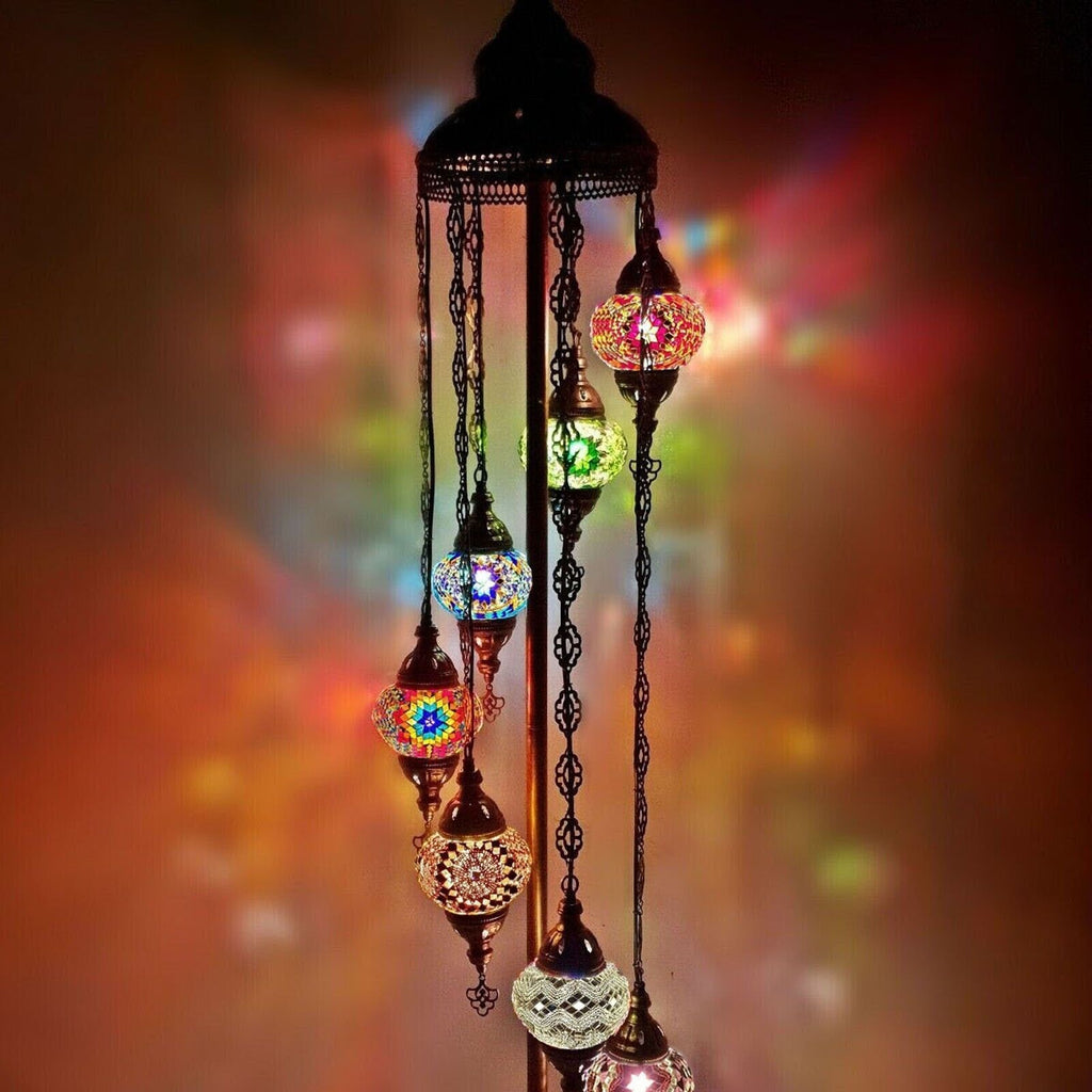 7 Ball Moroccan Turkish Style Floor Lamp MIX - 2