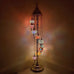9 Ball Moroccan Turkish Style Silver Floor Lamp SMIX - 2