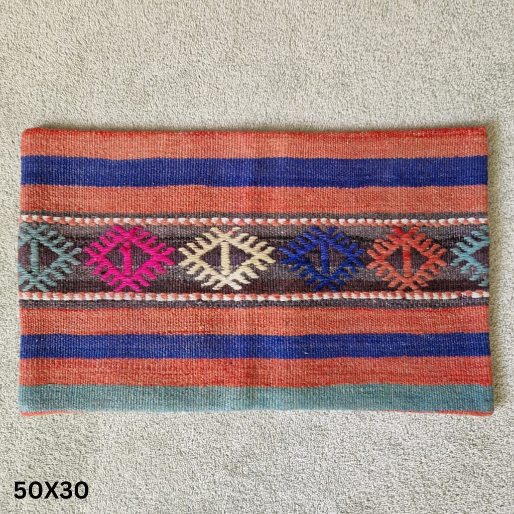 Turkish Moroccan Kilim Design Colourful Cushion Cover