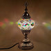 Moroccan Turkish Silver Mosaic Table Lamp