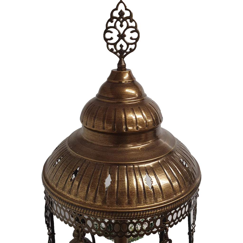 7 Ball Moroccan Turkish Style Floor Lamp with Larger Glass GLA17MC1
