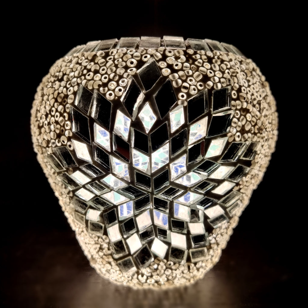 Portavelas votivos hechos a mano BLANCO 2