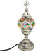 Moroccan Turkish Silver Mosaic Table Lamp