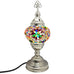 Moroccan Turkish Silver Mosaic Table Lamp