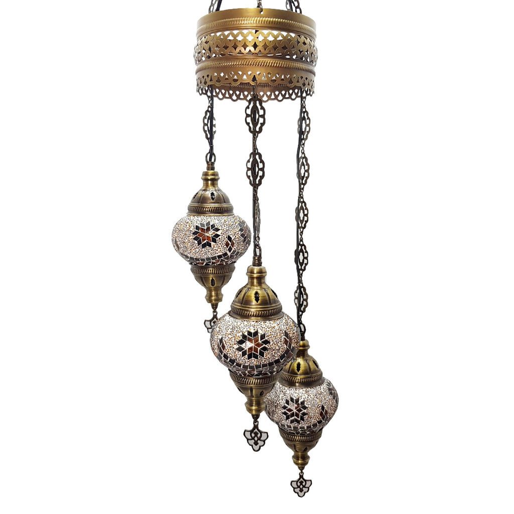 Turkish Chandeliers Moroccan Tiffany Style Glass Mosaic Hanging Lamp