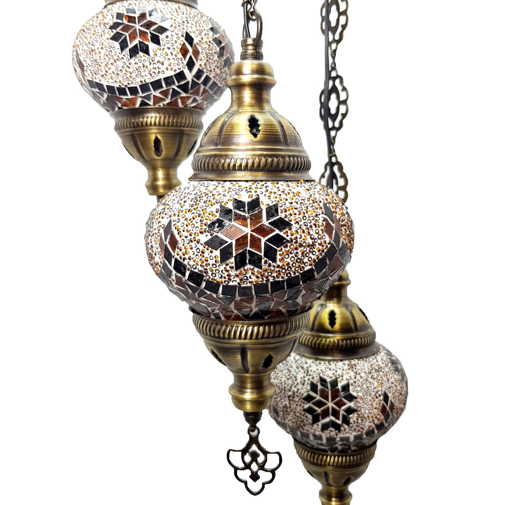 Turkish Chandeliers Moroccan Tiffany Style Glass Mosaic Hanging Lamp