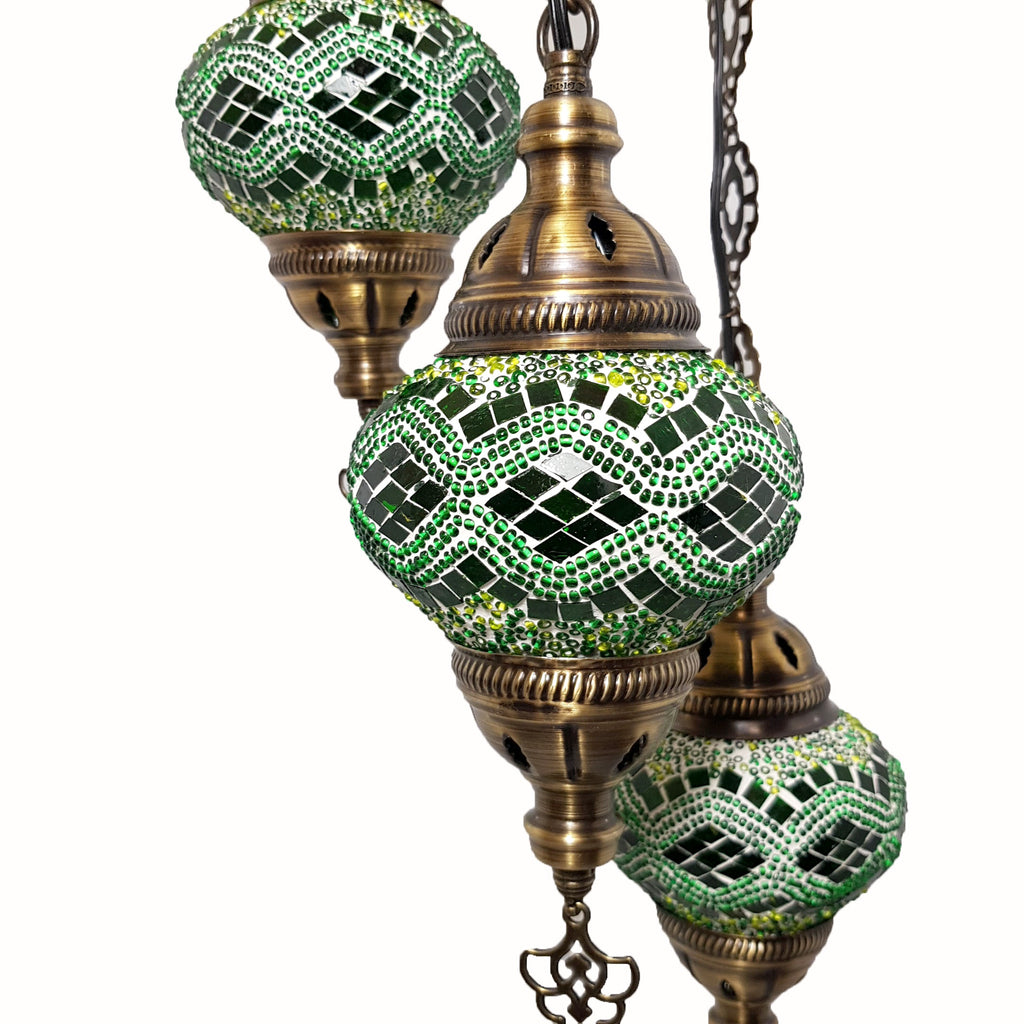 Turkish Chandeliers Moroccan Tiffany Style Glass Mosaic Hanging Lamp