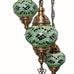 Candelabros turcos Lámpara colgante de mosaico de vidrio de estilo Tiffany marroquí