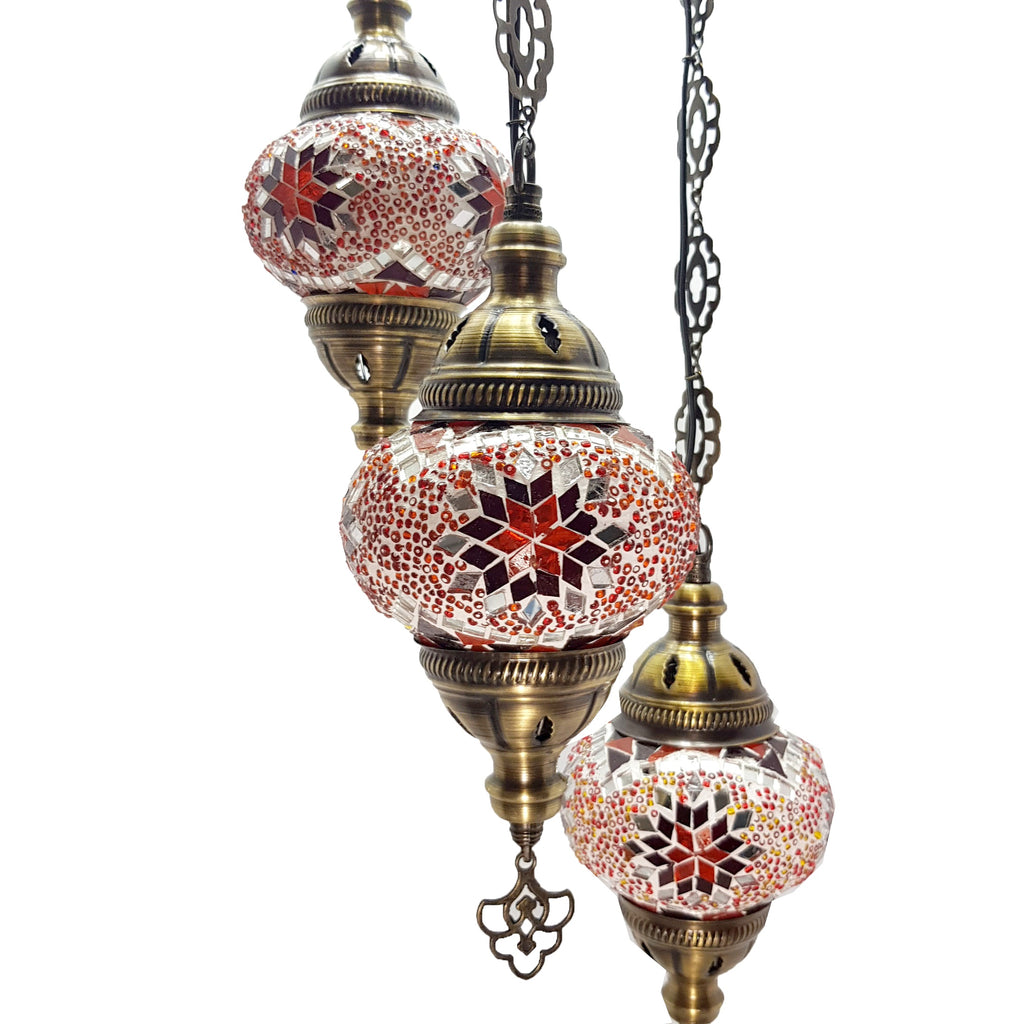 Turkish Chandeliers Moroccan Tiffany Style Glass Mosaic Hanging Lamp