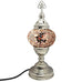 Moroccan Turkish Silver Mosaic Table Lamp