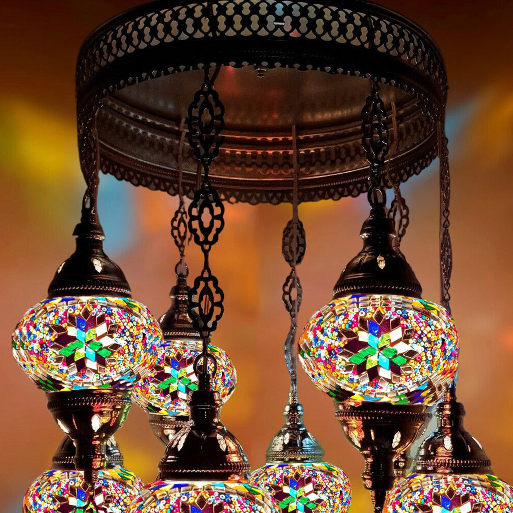 8 Ball Turkish Moroccan Style Chandelier - MC4