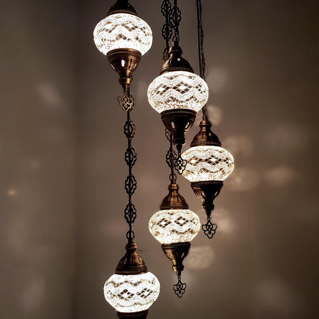 Kronleuchter W10 im marokkanischen türkischen Stil mit 5 Kugeln