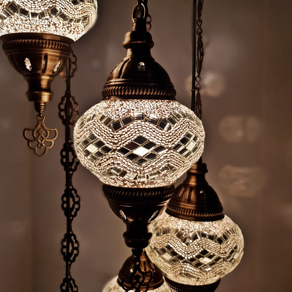 Kronleuchter W10 im marokkanischen türkischen Stil mit 5 Kugeln